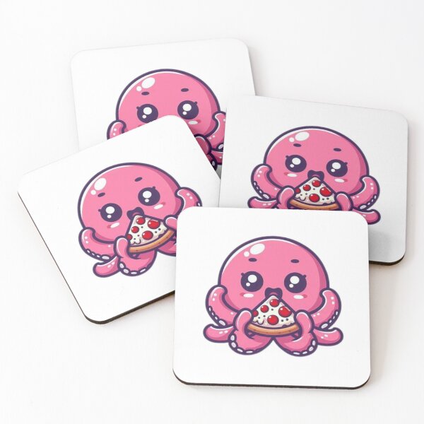 Item preview, octopus eating pizza designed and sold by Eternalski.