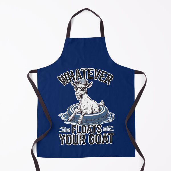 Item preview, Whatever Floats Your Goat! Funny Goat Pool Float Pun designed and sold by PMCreative.