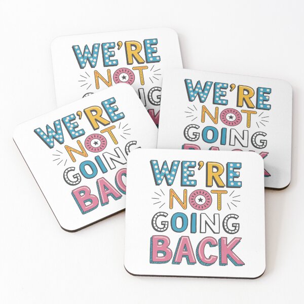 Item preview, Kamala Walz Election Slogan "We’re Not Going Back" Political Design designed and sold by BlissfulPrintz.