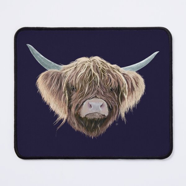 Item preview, Scottish Highland Cow Wee Charlie Fluffy Ears designed and sold by brodyquixote.