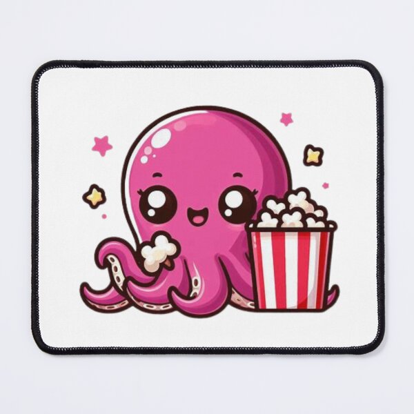 Item preview, octopus eating popcorn designed and sold by Eternalski.