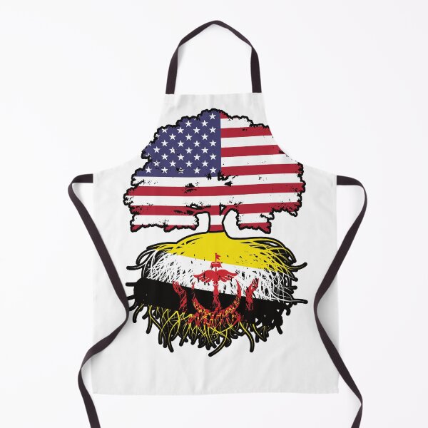 Item preview, Brunei Bruneian American USA Tree Roots Flag designed and sold by FlagX.