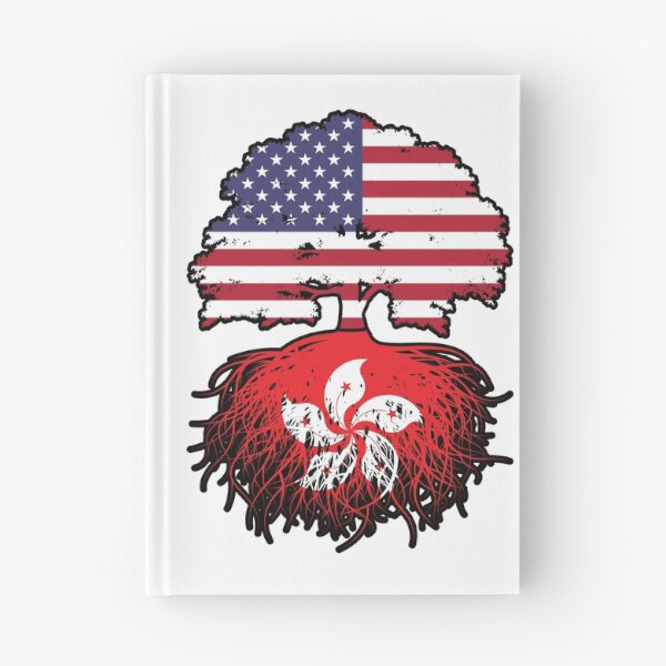 Item preview, Hong Kong Hong Konger American USA Tree Roots Flag designed and sold by FlagX.