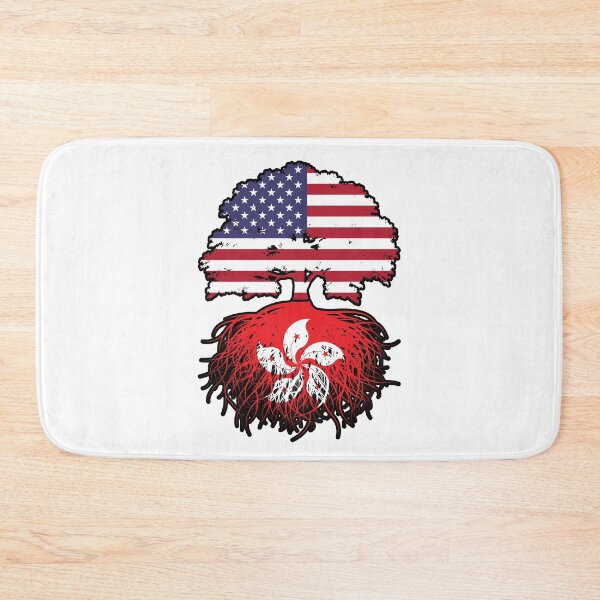 Item preview, Hong Kong Hong Konger American USA Tree Roots Flag designed and sold by FlagX.