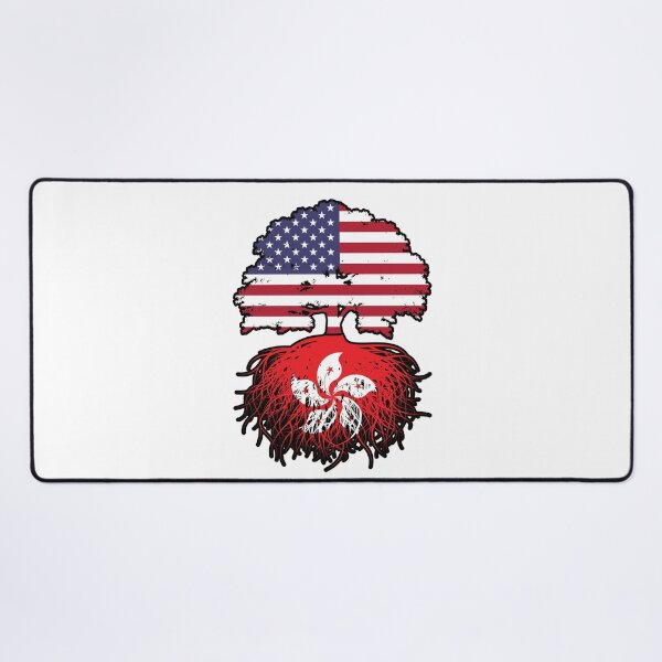 Item preview, Hong Kong Hong Konger American USA Tree Roots Flag designed and sold by FlagX.