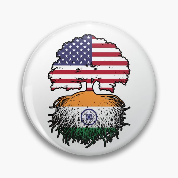 Item preview, India Indian American USA Tree Roots Flag designed and sold by FlagX.