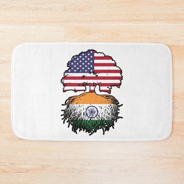 Item preview, India Indian American USA Tree Roots Flag designed and sold by FlagX.