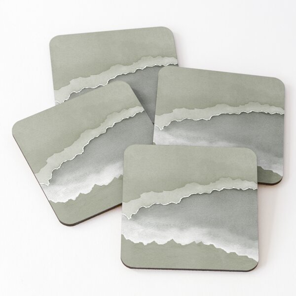 Item preview, Desert Sunset Abstract Watercolor Painting - Sage + Pine designed and sold by Irene Estelle.