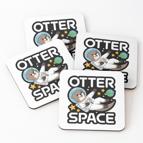 Item preview, Otter Space! Cute astronaut Otter Pun designed and sold by PMCreative.