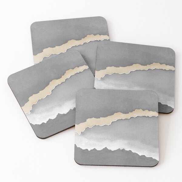 Item preview, Desert Sunset Abstract Watercolor Painting - Slate + Fawn designed and sold by Irene Estelle.