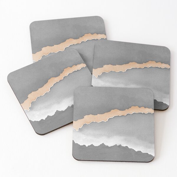 Item preview, Desert Sunset Abstract Watercolor Painting - Slate + Rust designed and sold by Irene Estelle.