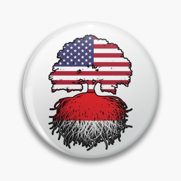 Item preview, Bandera de Indonesia, Estados Unidos, Indonesia, raíces de árboles designed and sold by FlagX.