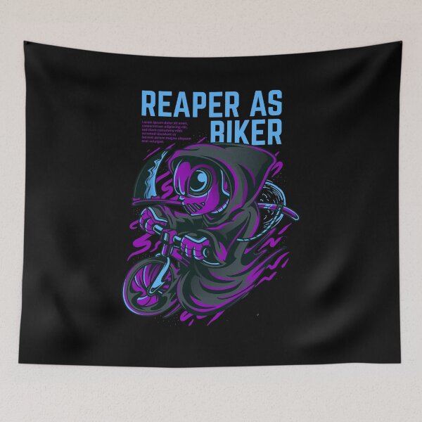Item preview,  Halloween Grim Reaper as biker Costume Graphic designed and sold by Jessica  art.