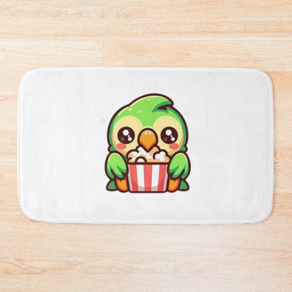 Item preview, parrot eating popcorn designed and sold by Eternalski.