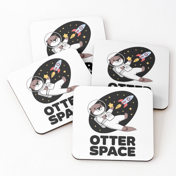 Item preview, Otter Space! Kawaii Outer Space Pun designed and sold by PMCreative.