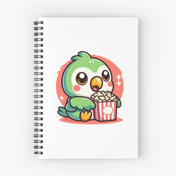 Item preview, parrot eating popcorn designed and sold by Eternalski.