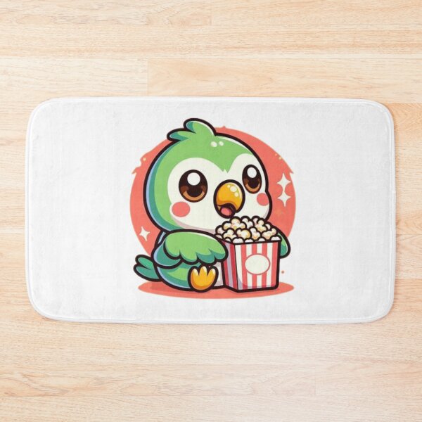 Item preview, parrot eating popcorn designed and sold by Eternalski.