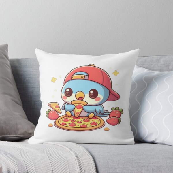 Item preview, loro comiendo pizza designed and sold by Eternalski.