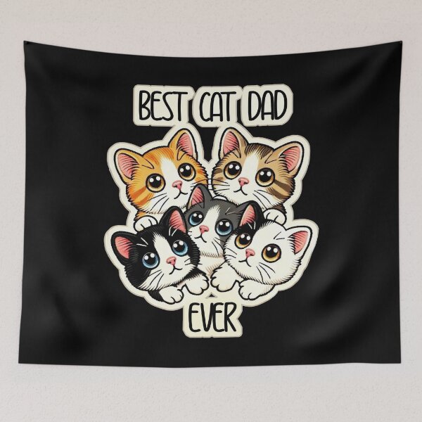 Item preview, Best Cat Dad Ever - Father of cats - Pritty Cute Kitties designed and sold by Rodim91.