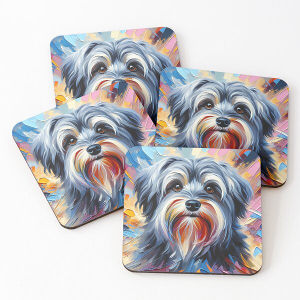 Item preview, Havanese | Gray | Dog Acrylic Print Pet Portrait Dog Lovers designed and sold by Puppy Puzzles Plus.