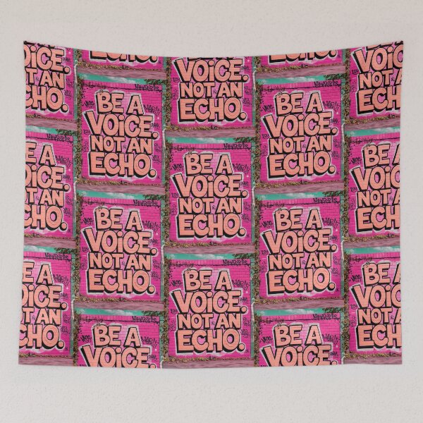 Item preview, Be A Voice Not An Echo Positive Motivational Quote designed and sold by TheArtOfPat.