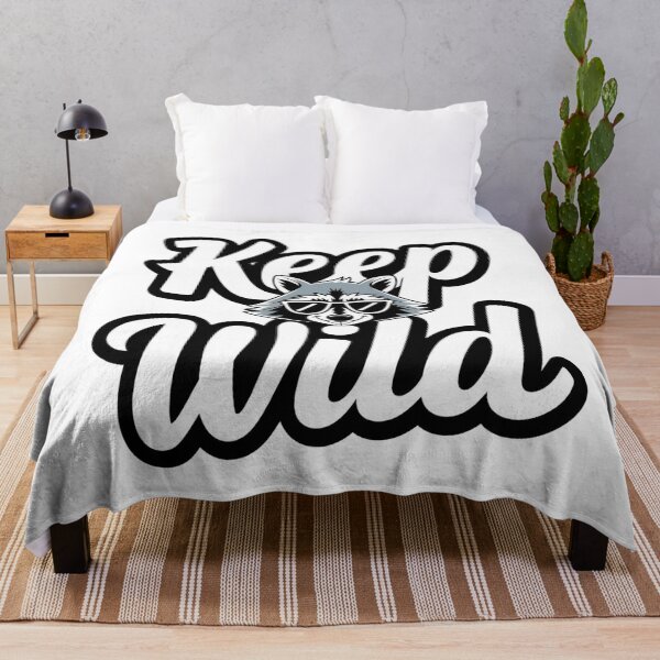 Item preview, Keep Wild Funny Raccoon designed and sold by KrissGraphShop.