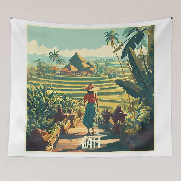 Item preview, Bali Vacation Poster Illustration designed and sold by Christian Weiss.