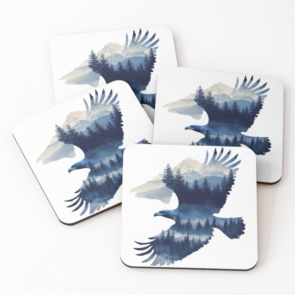 Item preview, Flying Eagle Mountains designed and sold by NicolasGlowArt.