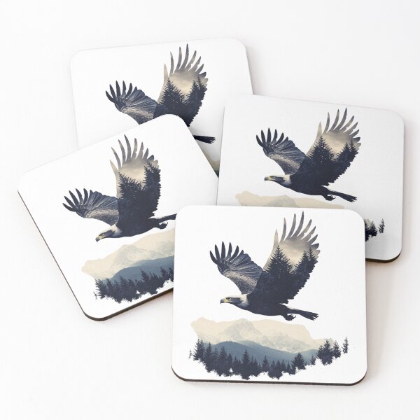 Item preview, Eagle In Mountains designed and sold by NicolasGlowArt.