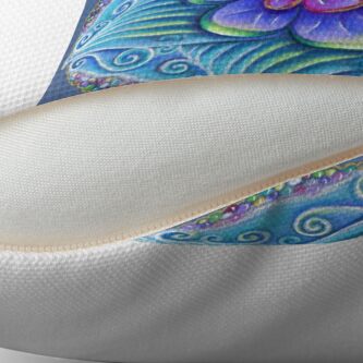 Alternate view of Aqua mandala Floor Pillow
