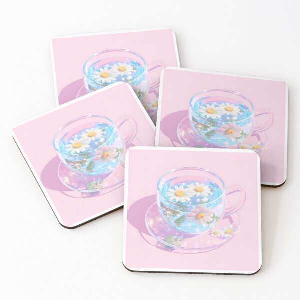 Item preview, Blue Daisy Teacup designed and sold by DreamyArtDesign.