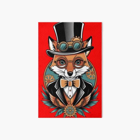 Item preview, a fox dressed in a steampunk style designed and sold by 123ks.