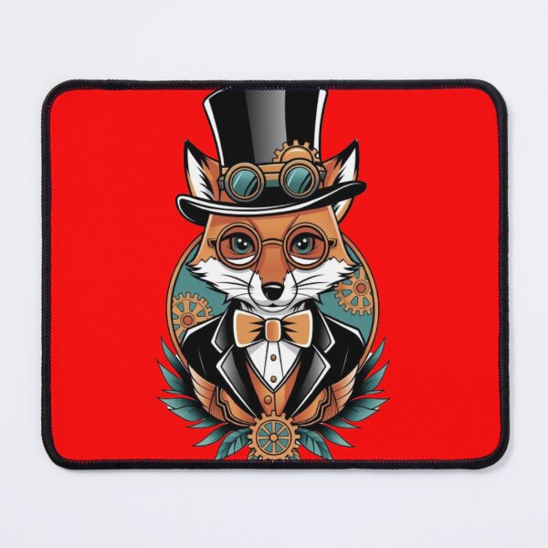 Item preview, a fox dressed in a steampunk style designed and sold by 123ks.