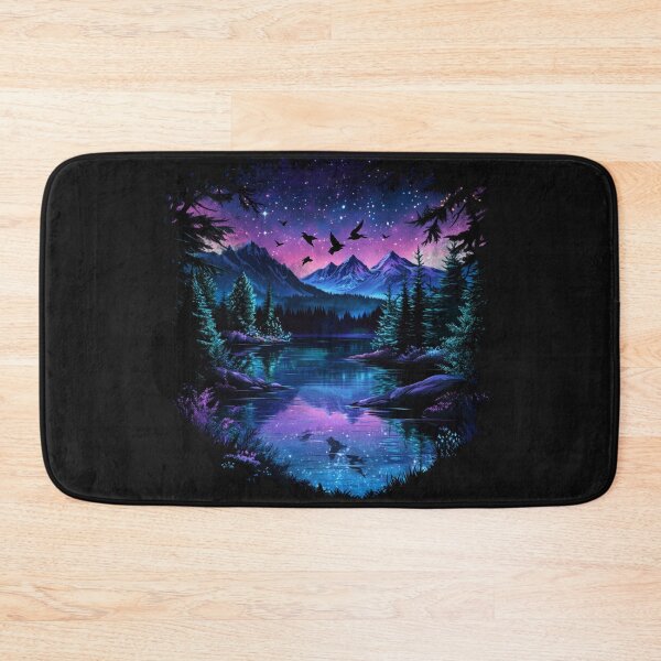 Item preview, Magical Purple Mountains Landscape designed and sold by NicolasGlowArt.