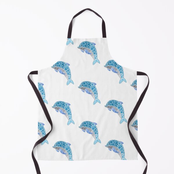 Aperçu de l'œuvre Dot Art Dauphin Bleu créée et vendue par Cardiff Creative.