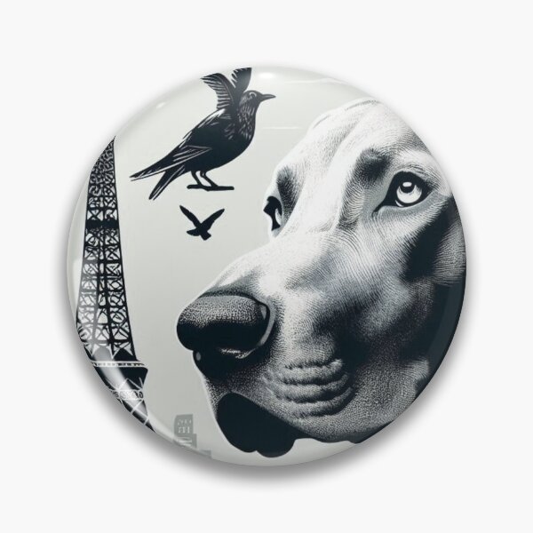 Artikelvorschau, Paris Graphic Mural Art Weimaraner - Design Nr. 173 entworfen und verkauft von WeimTrails.