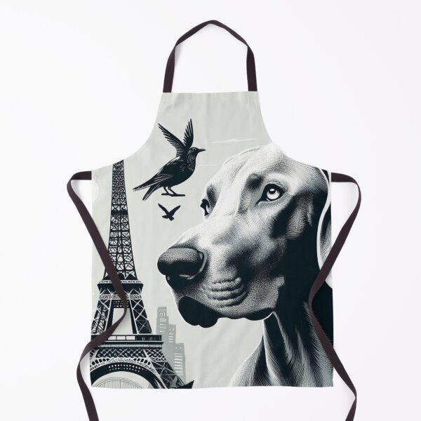 Artikelvorschau, Paris Graphic Mural Art Weimaraner - Design Nr. 173 entworfen und verkauft von WeimTrails.