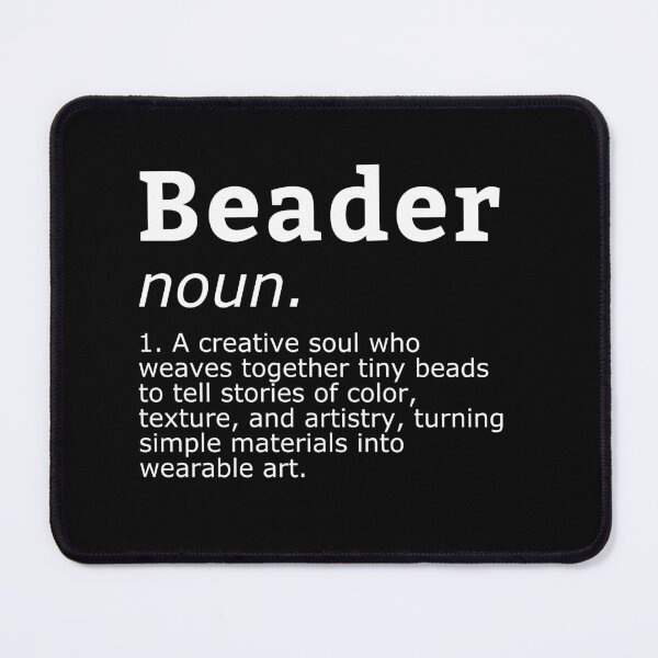Item preview, Beader Definition Wearable Art Design - Crafter Gift designed and sold by NikoBeadsUA.
