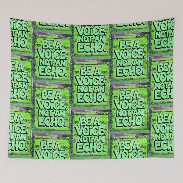 Item preview, Be A Voice Not An Echo Positive Motivational Quote designed and sold by TheArtOfPat.