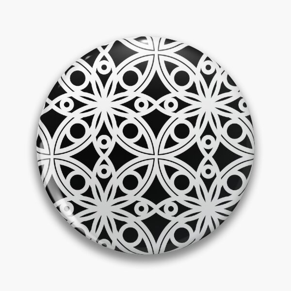 Item preview, Mid-Century Modern Chic Black And White Ornate Pattern  designed and sold by DEC02.