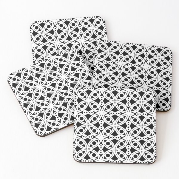 Item preview, Mid-Century Modern Chic Black And White Ornate Pattern  designed and sold by DEC02.
