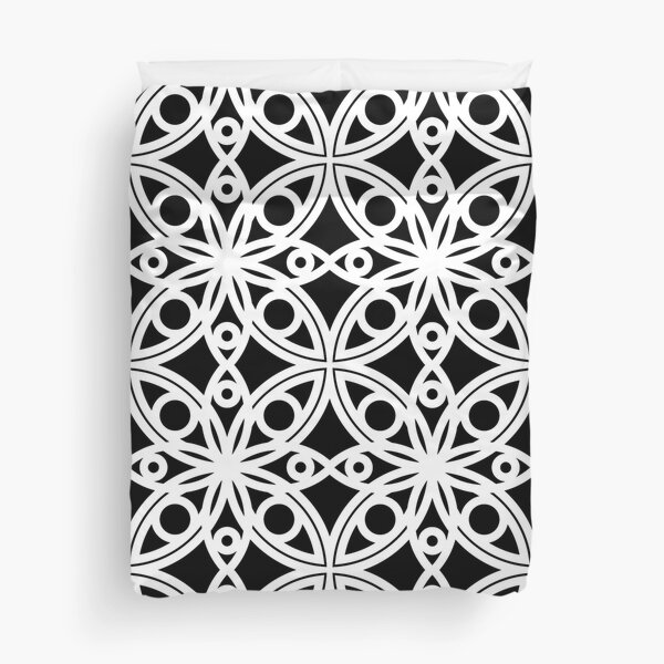 Item preview, Mid-Century Modern Chic Black And White Ornate Pattern  designed and sold by DEC02.