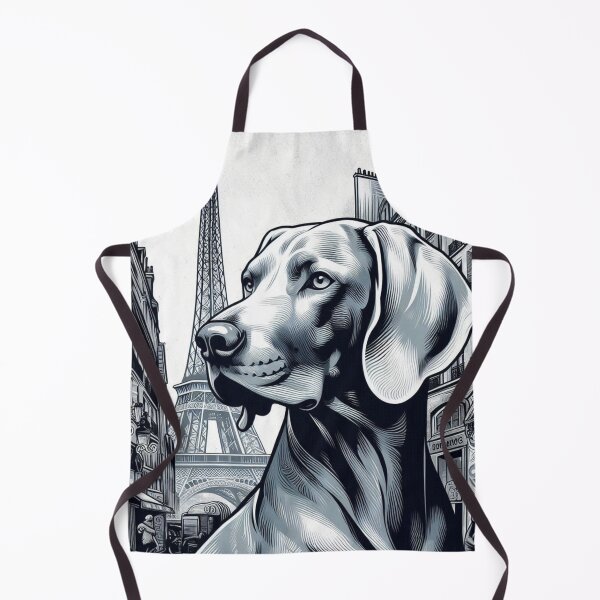 Artikelvorschau, Paris Graphic Mural Art Weimaraner - Design Nr. 174 entworfen und verkauft von WeimTrails.