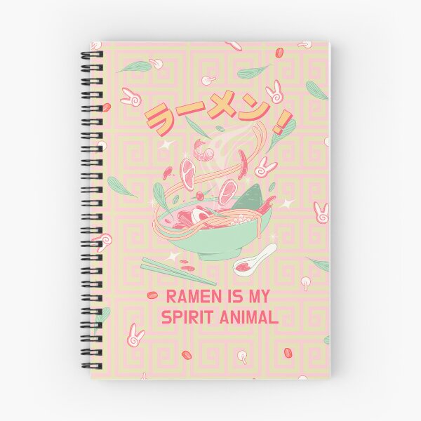 Item preview, Ramen is my spirit animal - Pink Pattern Japanese designed and sold by Circle-Cats.