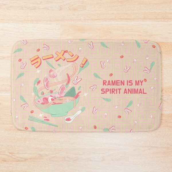 Item preview, Ramen is my spirit animal - Pink Pattern Japanese designed and sold by Circle-Cats.