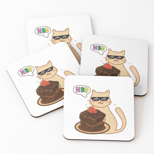 Item preview, HBD to cat designed and sold by AN3CAFE.
