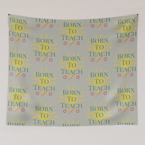 Item preview, Born To Teach designed and sold by HomeFreewithMe.