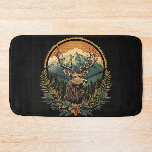 Item preview, Deer Mountains Landscape designed and sold by NicolasGlowArt.
