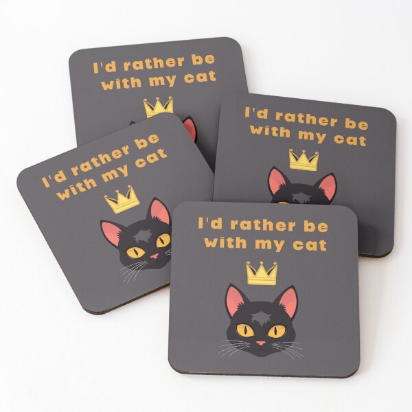 Item preview, I'd rather be with my cat designed and sold by La Loca.