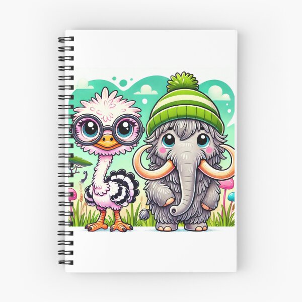 Item preview, Feathered & Furry: Ostrich & Mammoth designed and sold by WildVista.
